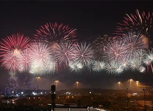 佛冈县焰火晚会